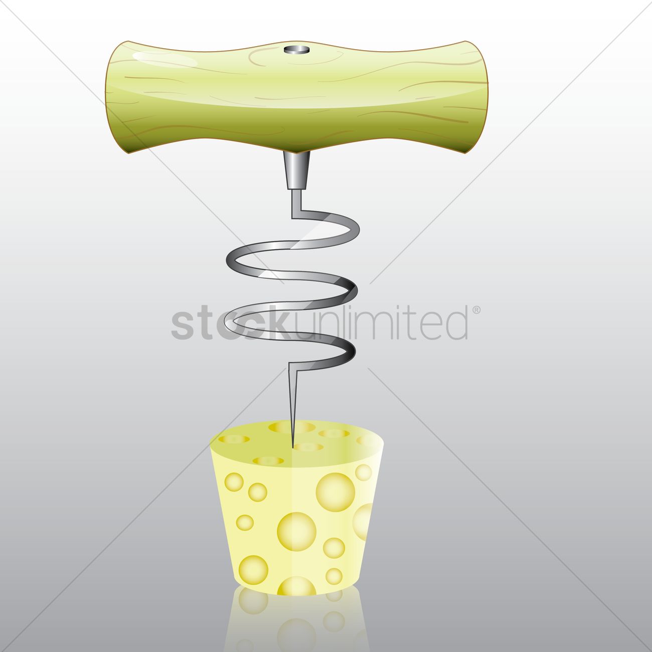 1300x1300 Corkscrew Vector Image
