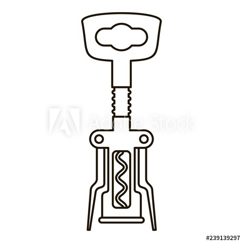 500x500 Corkscrew Icon Outline Corkscrew Vector Icon For Web Design