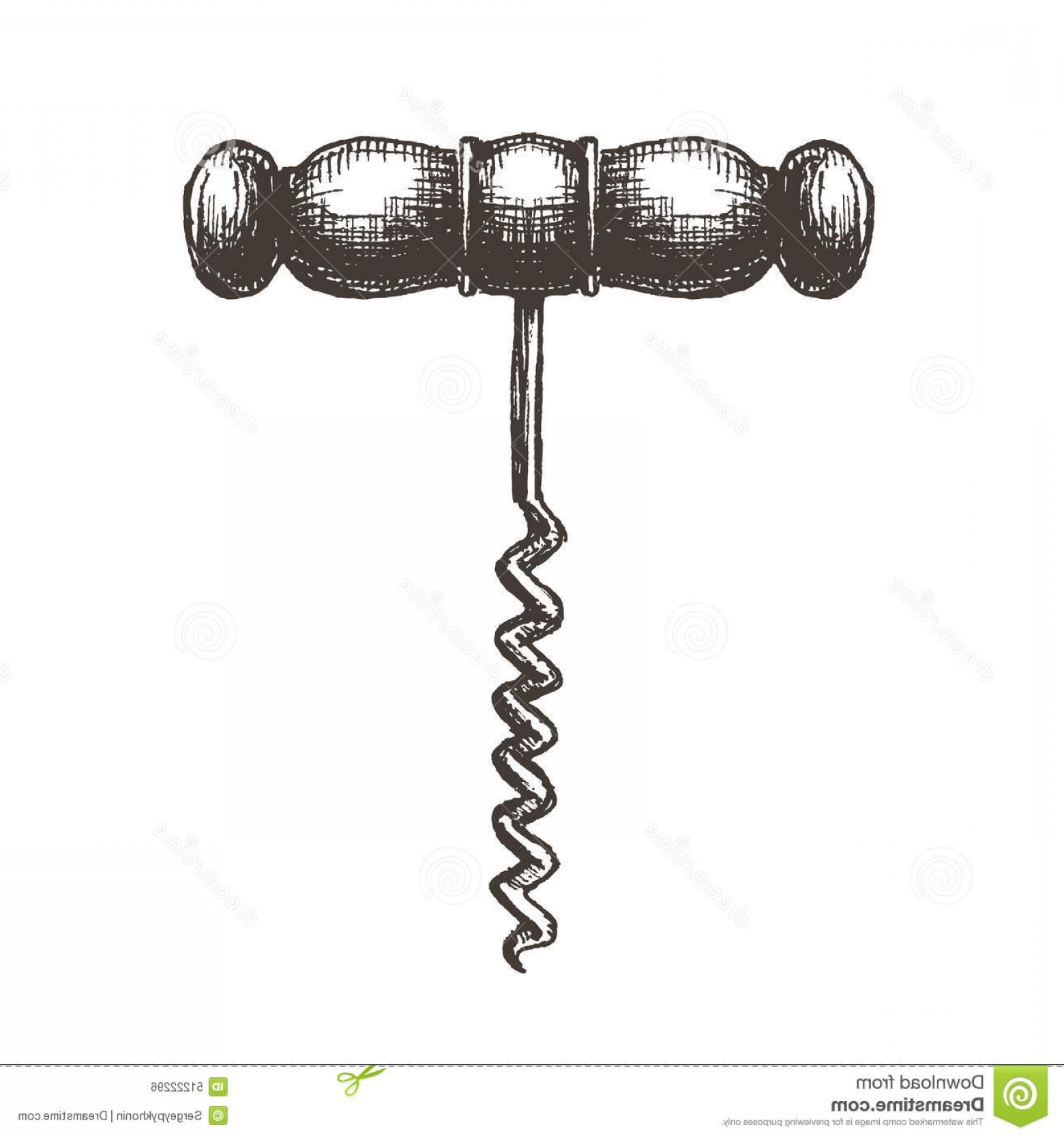 1560x1668 Stock Illustration Wine Corkscrew Vector Logo Design Template Cork