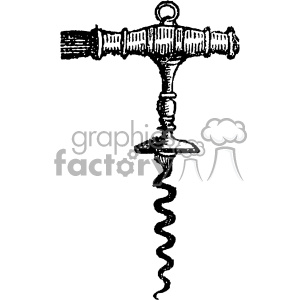 300x300 Vintage Corkscrew Vector Vintage Vector Art Gf Clipart
