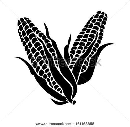 450x440 Silhouette Of A Corn