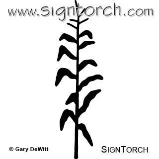 320x320 Cornstalk Graphic Corn Stalk Vector Graphics Dxf Clip Art