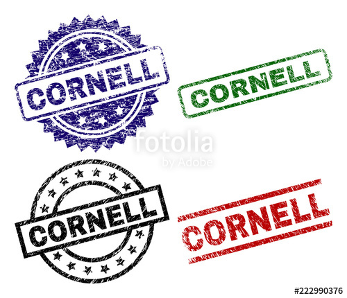 Cornell Seal Prints With Distress Style Black, Green,red,blue 500x430 Cornell Seal Prints With Distress Style Black, Green,red,blue