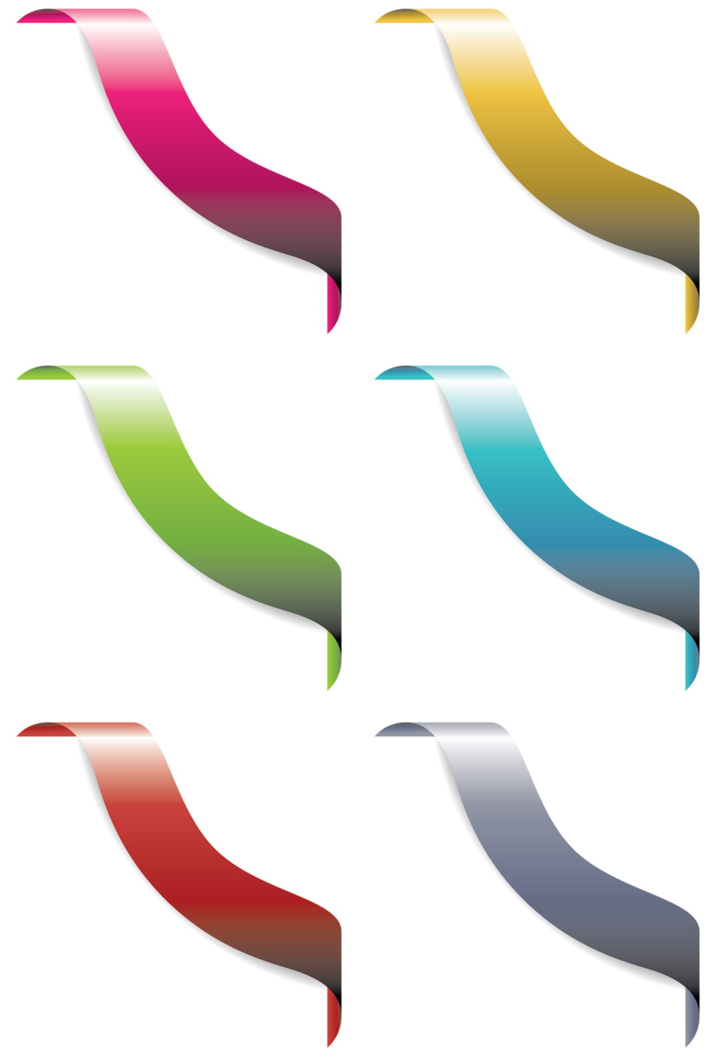 Corner Ribbons Vector Dragonartz Designs 1000x1500 Corner Ribbons Vector Dragonartz Designs