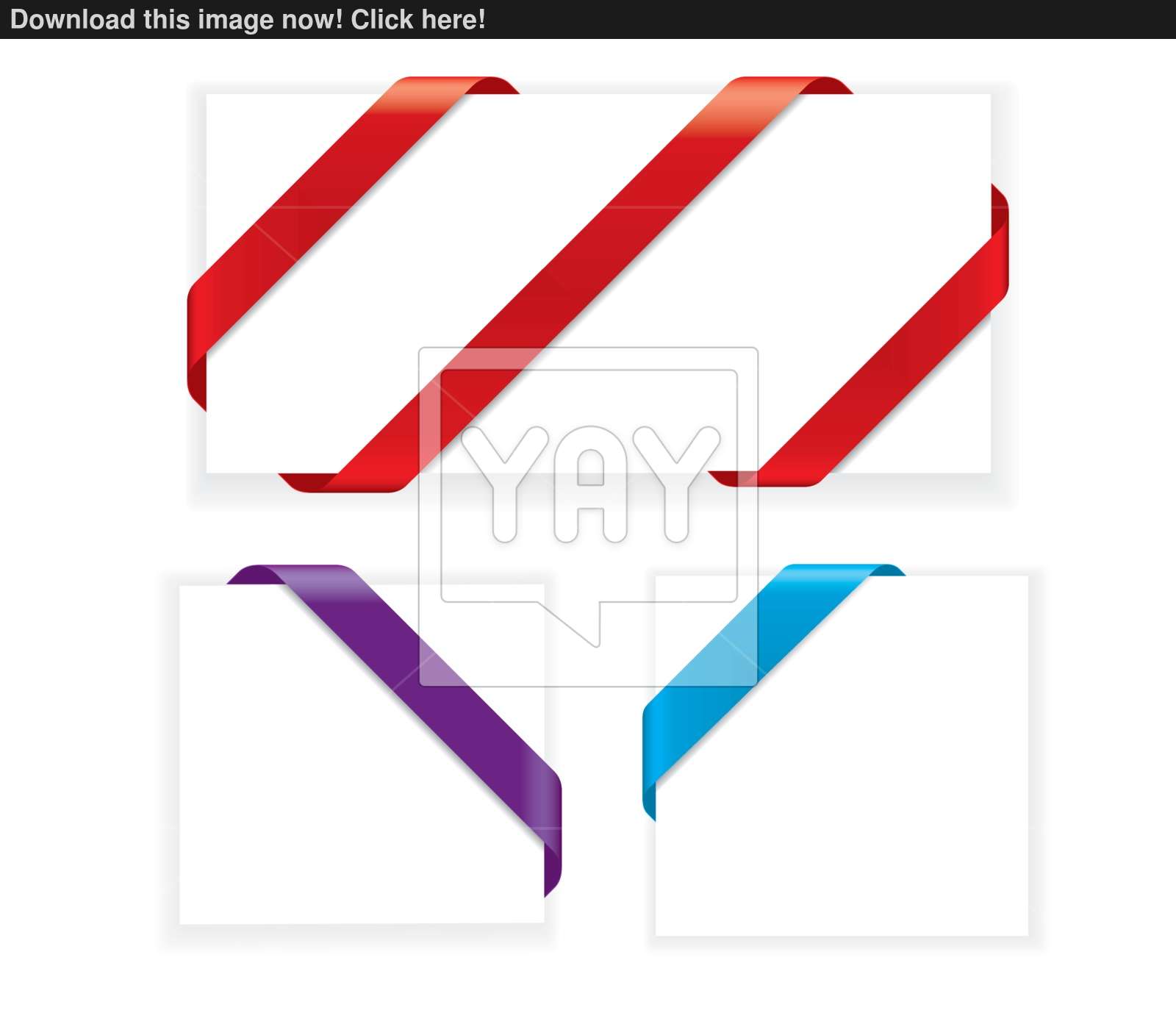 Corner Ribbons Vector 1600x1408 Corner Ribbons Vector