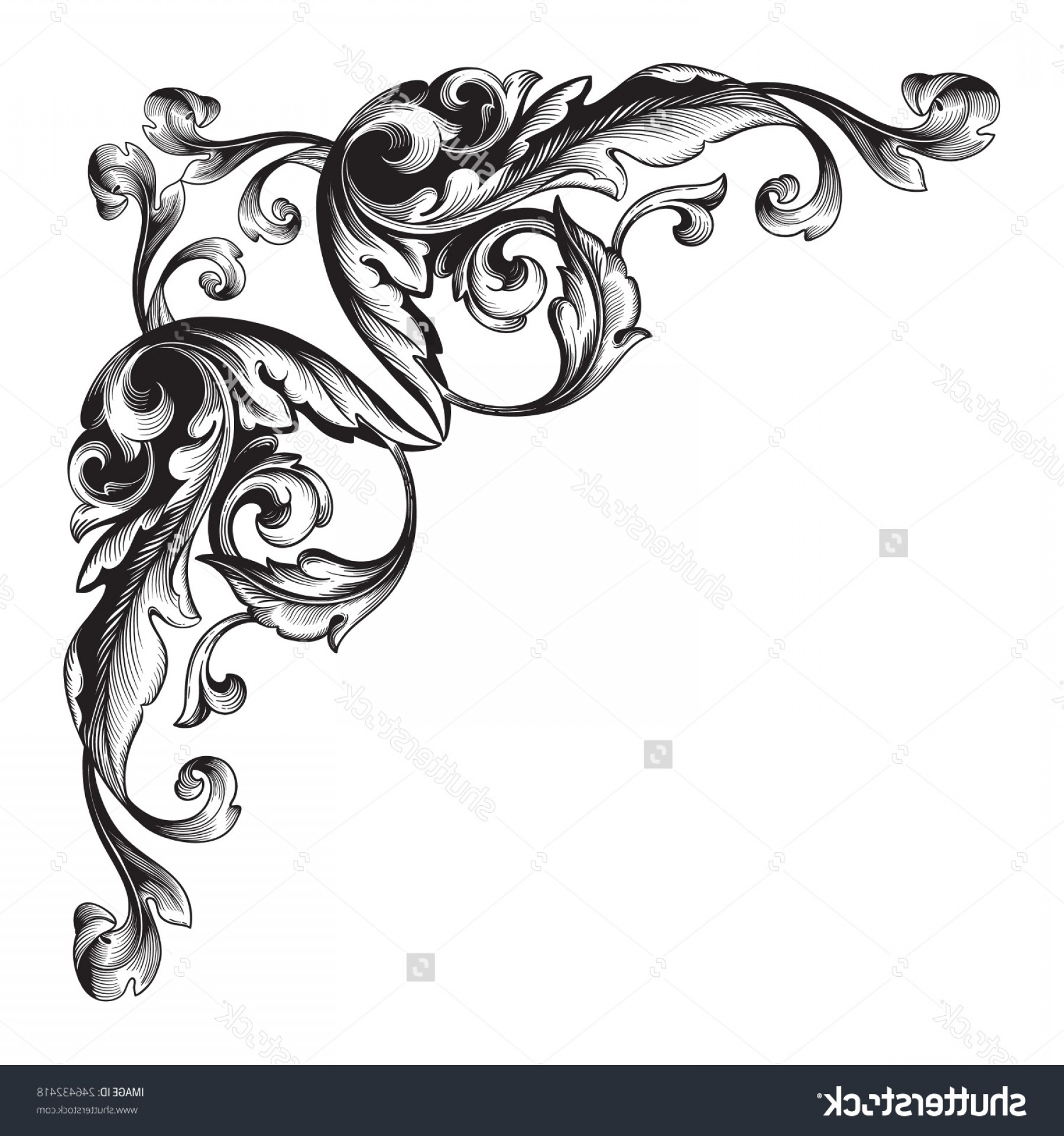 Corner Border Vector at Vectorified.com | Collection of Corner Border ...