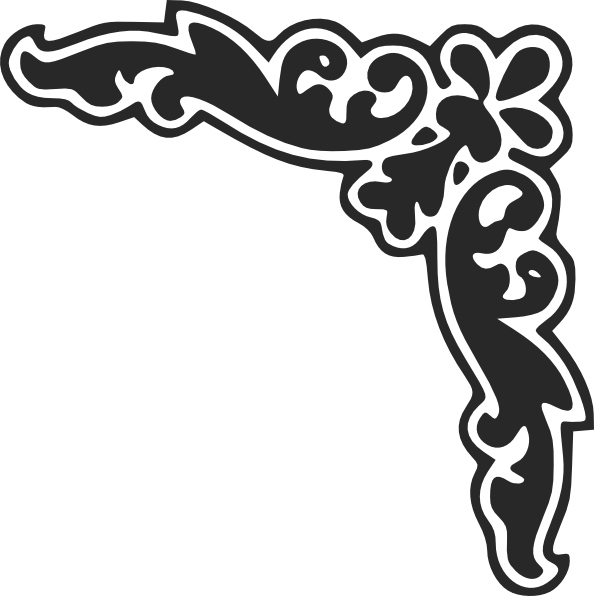 Decorative Corner Design Clip Art 594x596 Decorative Corner Design Clip Art