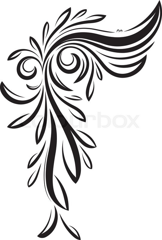 Decorative Floral Corner 541x800 Decorative Floral Corner