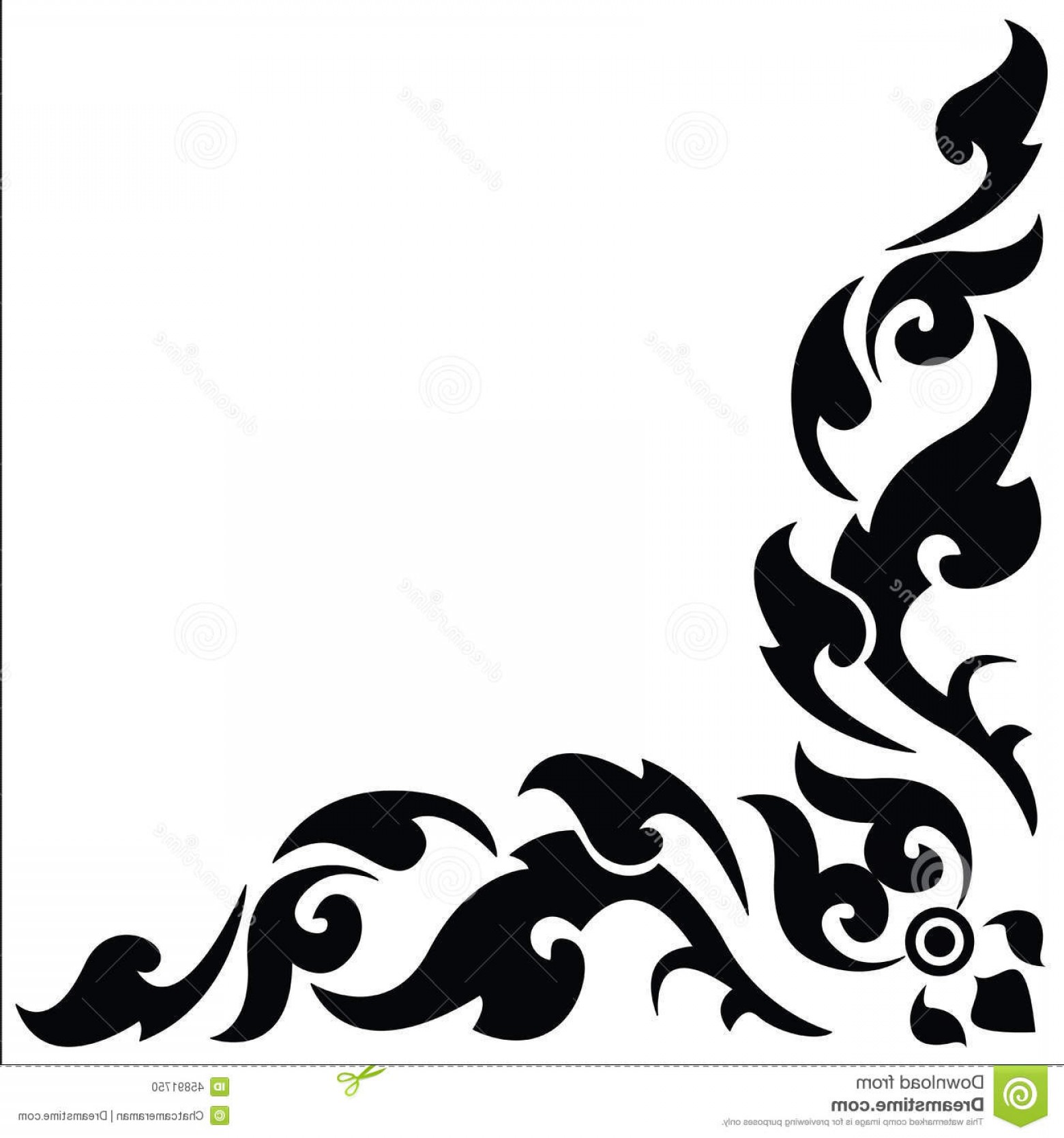 Floral Corner Vector Clip Art Lamaison 1560x1668 Floral Corner Vector Clip Art Lamaison