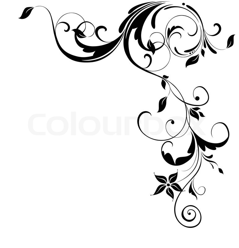 Vintage Floral Corner Stock Vector Colourbox 772x800 Vintage Floral Corner Stock Vector Colourbox
