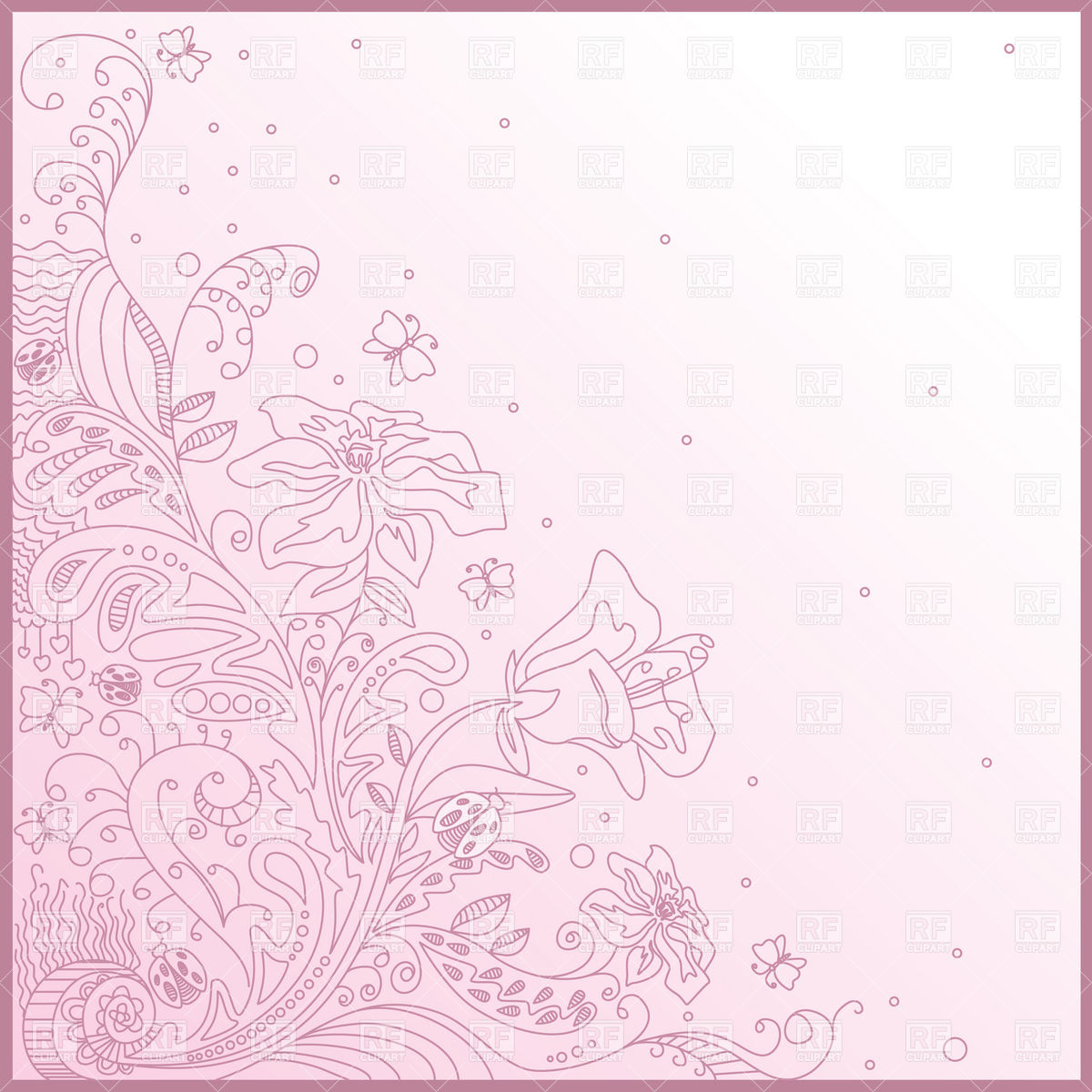 1200x1200 Purple Flourish Linework Corner Vector Image Of Backgrounds