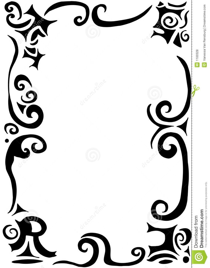 736x938 Clipart Flourishes Border Vector For Free Download And Use Images