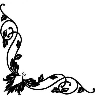 384x400 Corner Flourish Item Vector Magz Free Download Vector