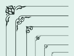310x233 Corner Ornament Chinese Styles Vector Free Vectors Ui Download