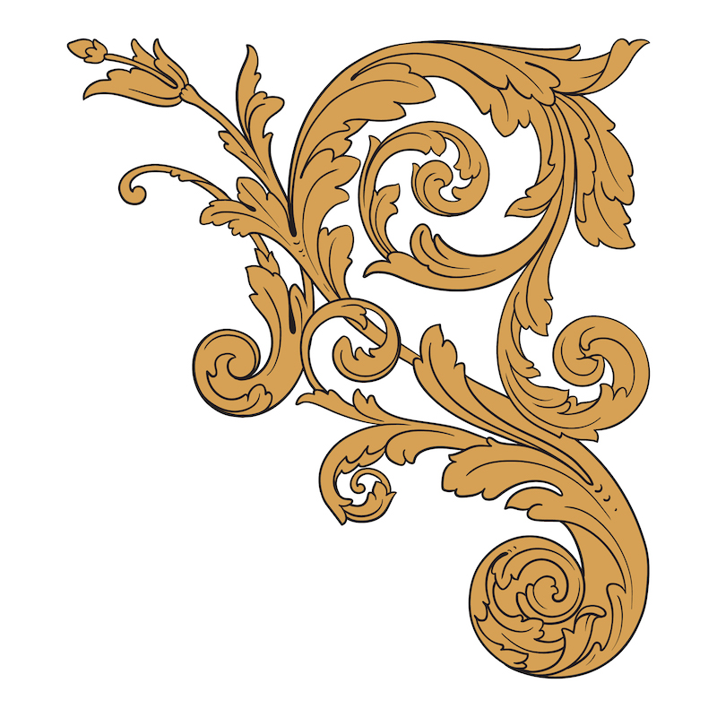 Download Corner Ornament Vector at Vectorified.com | Collection of ...