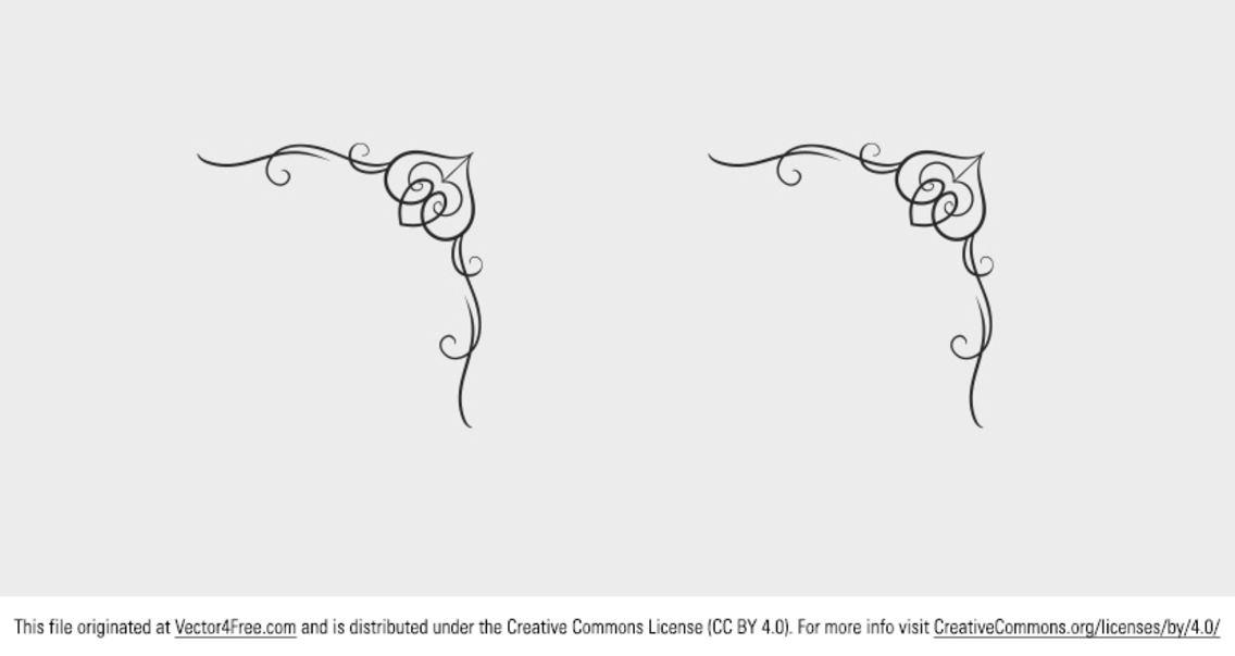 1136x603 Free Corner Ornament Vector