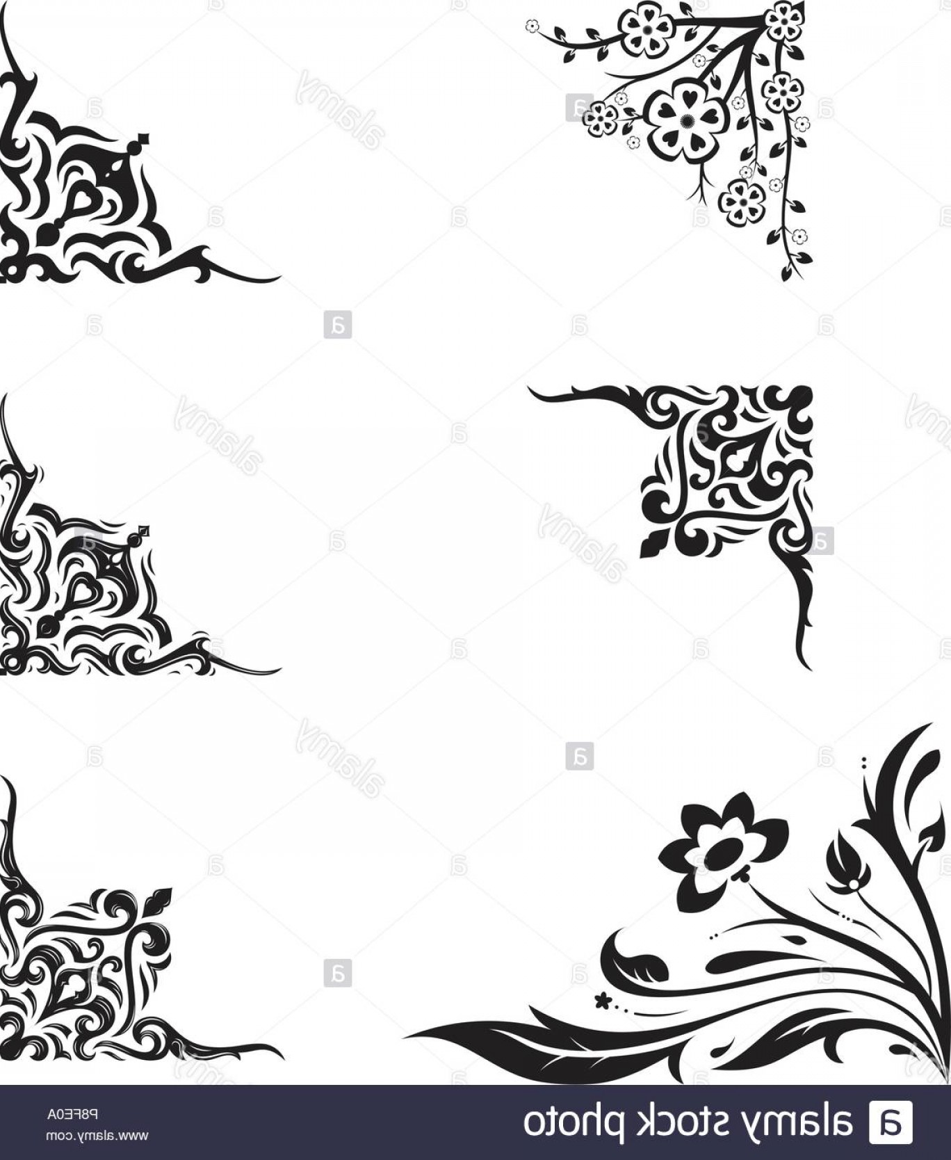 1368x1668 Vintage Ornament Frame Corner Border Decorative Elements Image