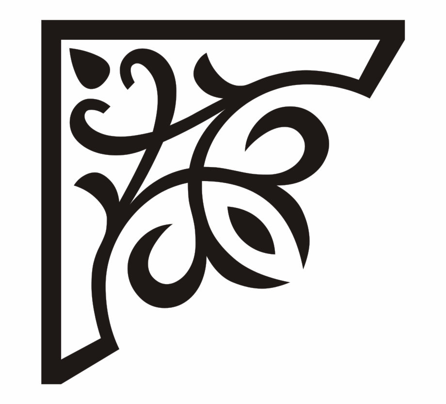 920x832 Corner Ornament Black Up Left