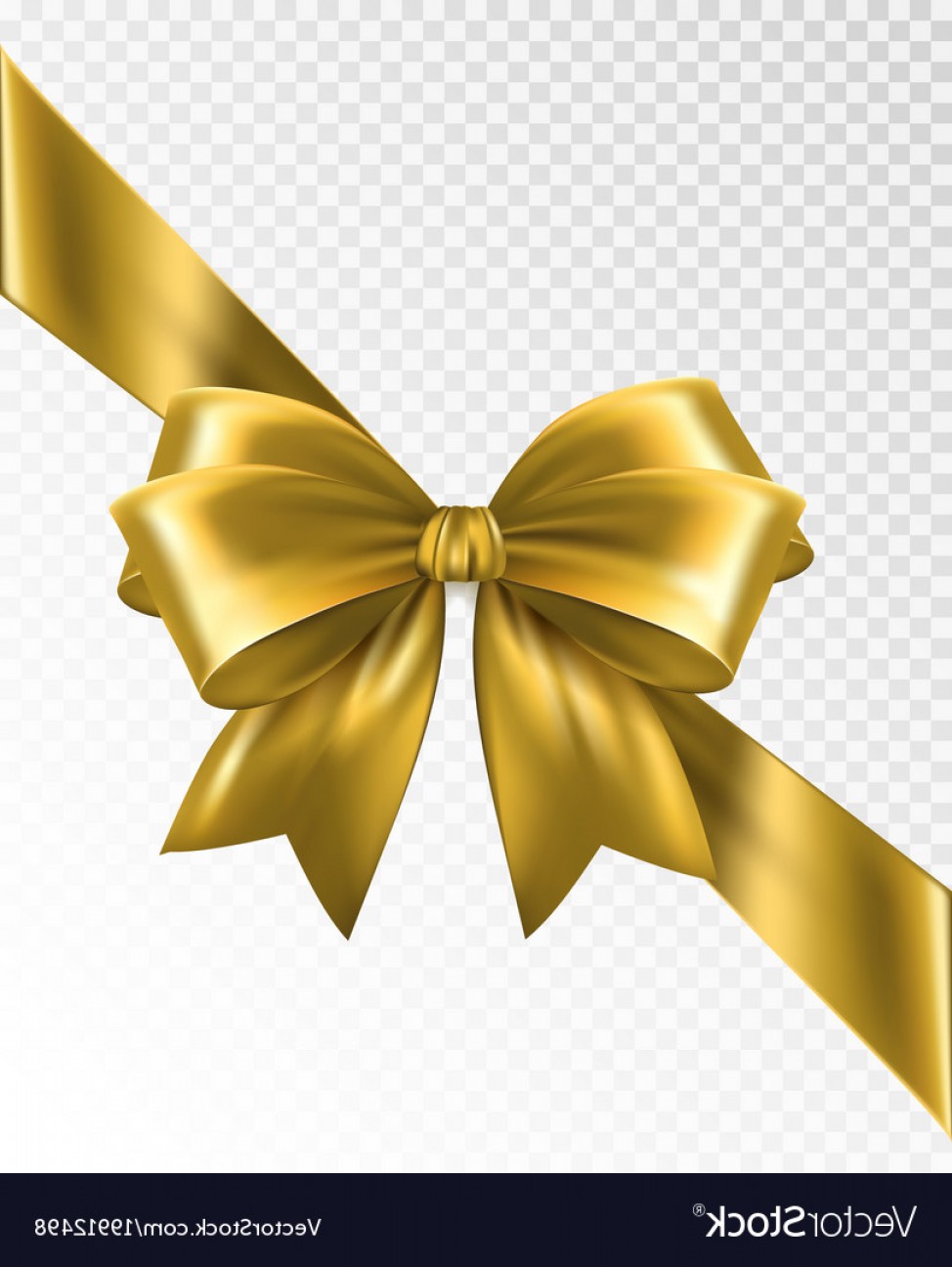 974x1296 Golden Corner Ribbon With Bow Design Vector Catchsplace