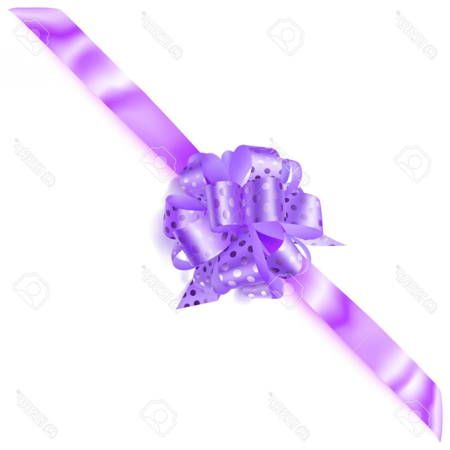 1560x1560 Photostock Vector Beautiful Big Corner Bow Made Of Violet Ribbon