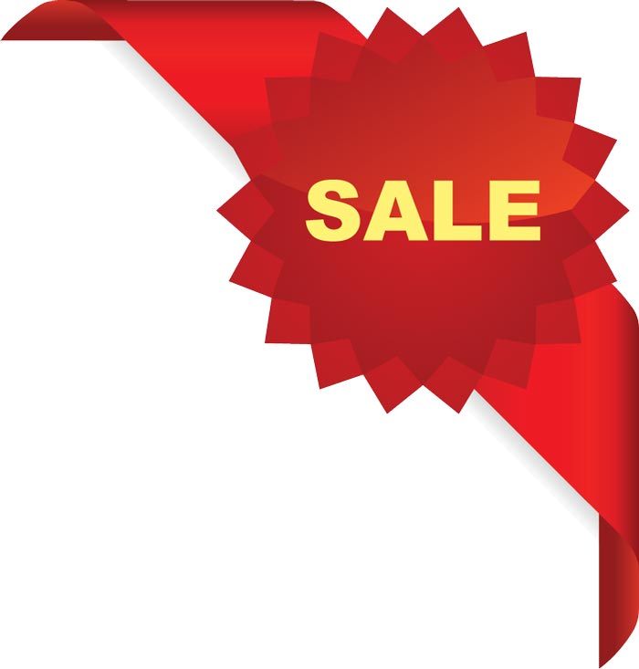 700x733 Sales Corner Ribbons Vector