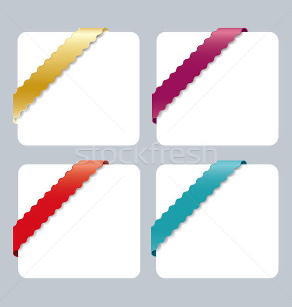 570x600 Corner Ribbon Vector Illustration Miroslava Hlavacova