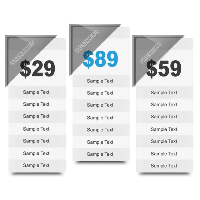 640x640 Price Product Boxes With Corner Ribbon