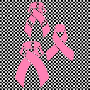 300x300 Heart Shaped Perforated Valentine Pink Corner Ribbon Vector