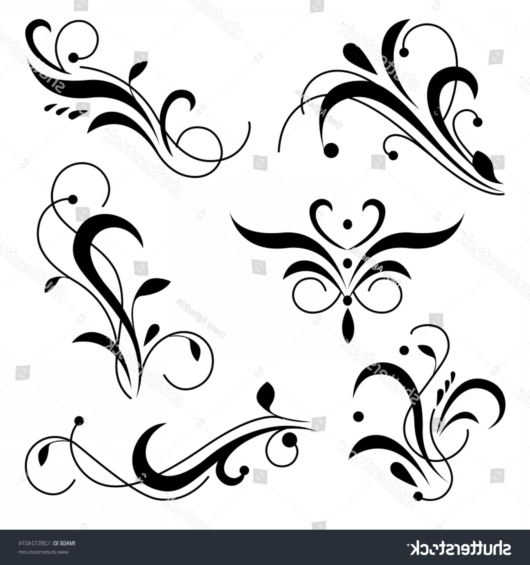 Corner Swirl Vector at Vectorified.com | Collection of Corner Swirl ...