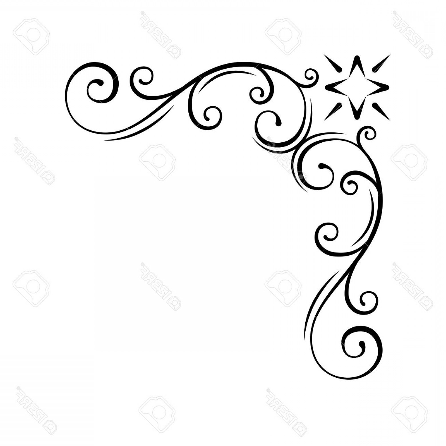 1560x1560 Vector Decorative Scroll Corner Handandbeak
