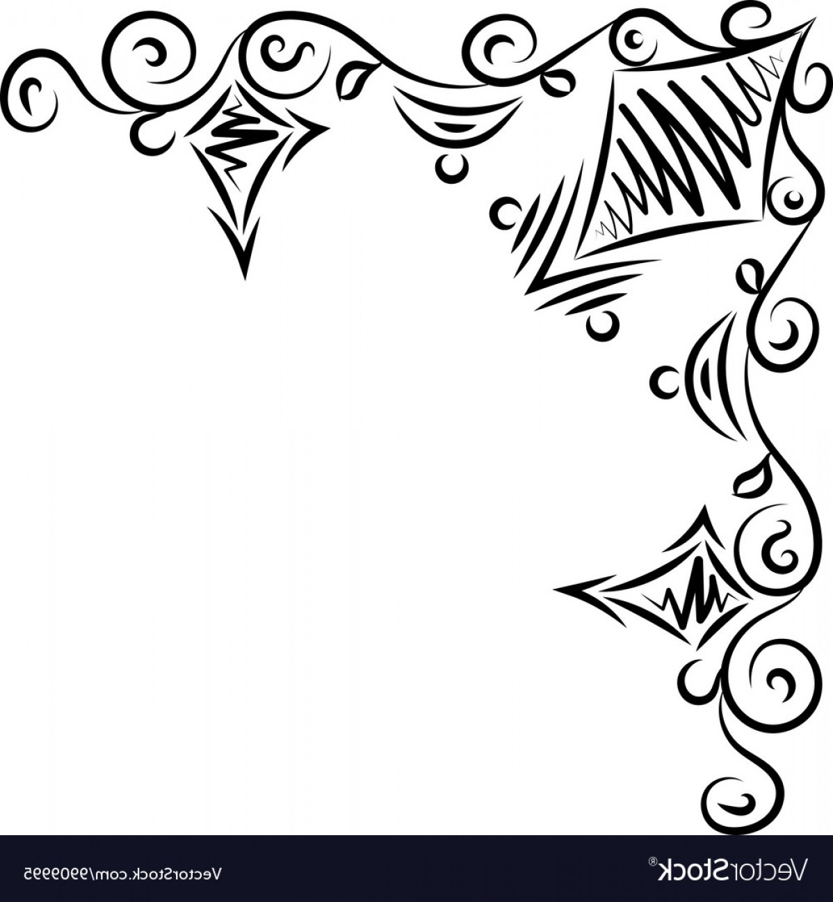 1198x1296 Corner Frame Vector Hoodamath