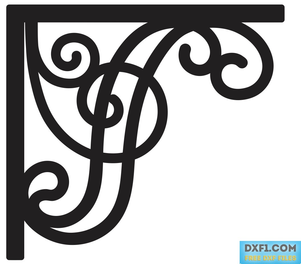 1055x928 Corner Vector Dxf Cnc Ad