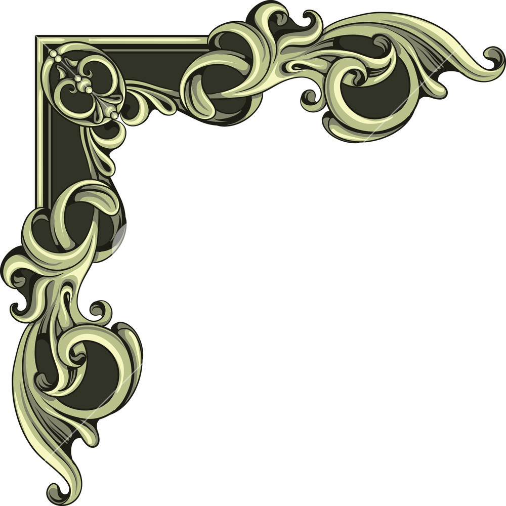 1000x1000 Corner Vector Element Royalty Free Stock Image