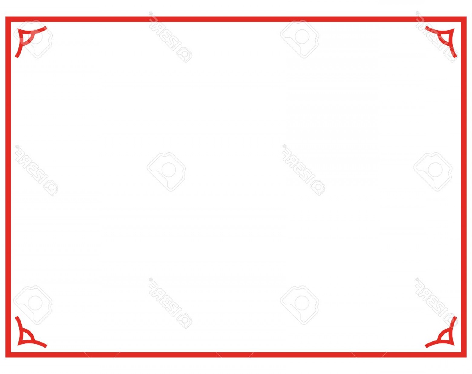 1560x1237 Photostock Vector Red Border Frame Deco Plaque Vector Art Simple
