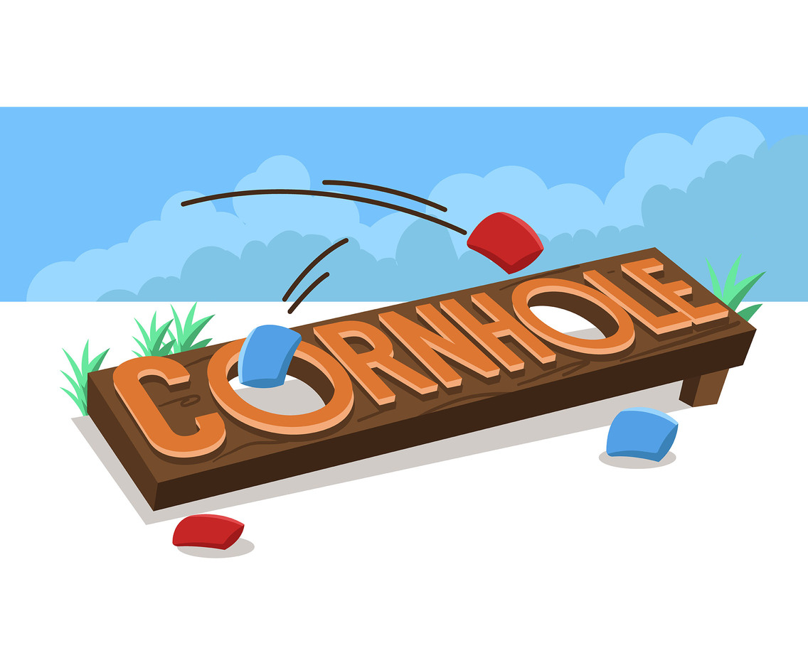1136x936 Cornhole Vector In White Background Vector Art Graphics
