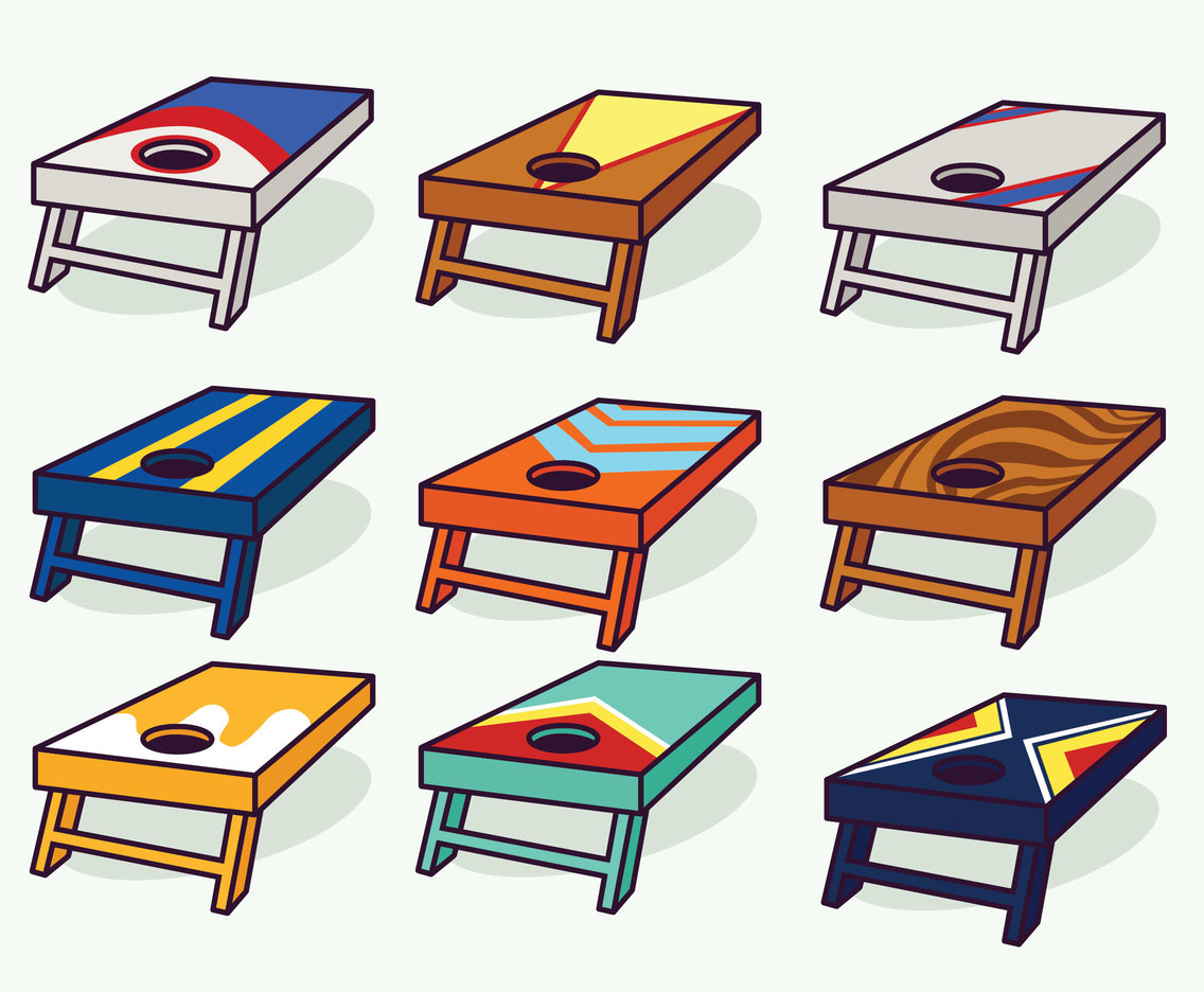 1136x936 Cornhole Vector Pack Vector Art Graphics
