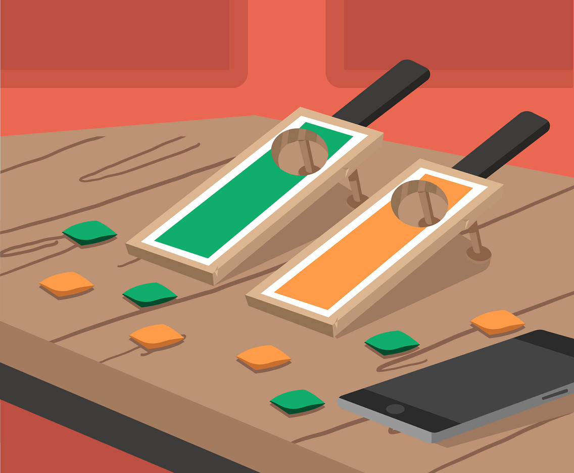 1136x936 Mini Cornhole Vector Vector Art Graphics