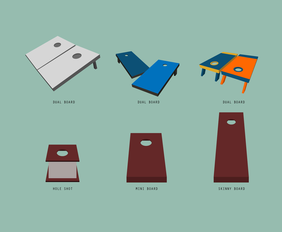 1136x936 Various Cornhole Boards Vector Vector Art Graphics