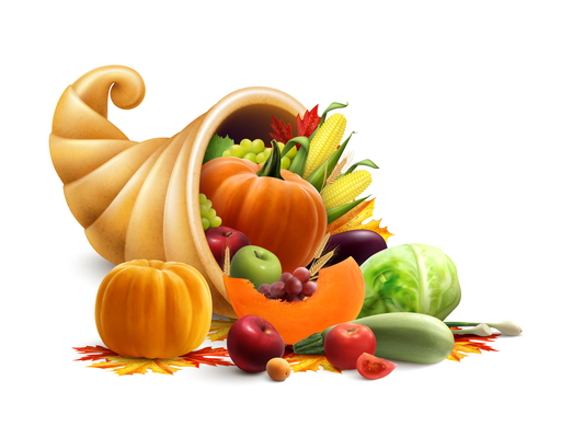 512x400 Cornucopia On Curated Vector Illustrations, Stock Royalty Free