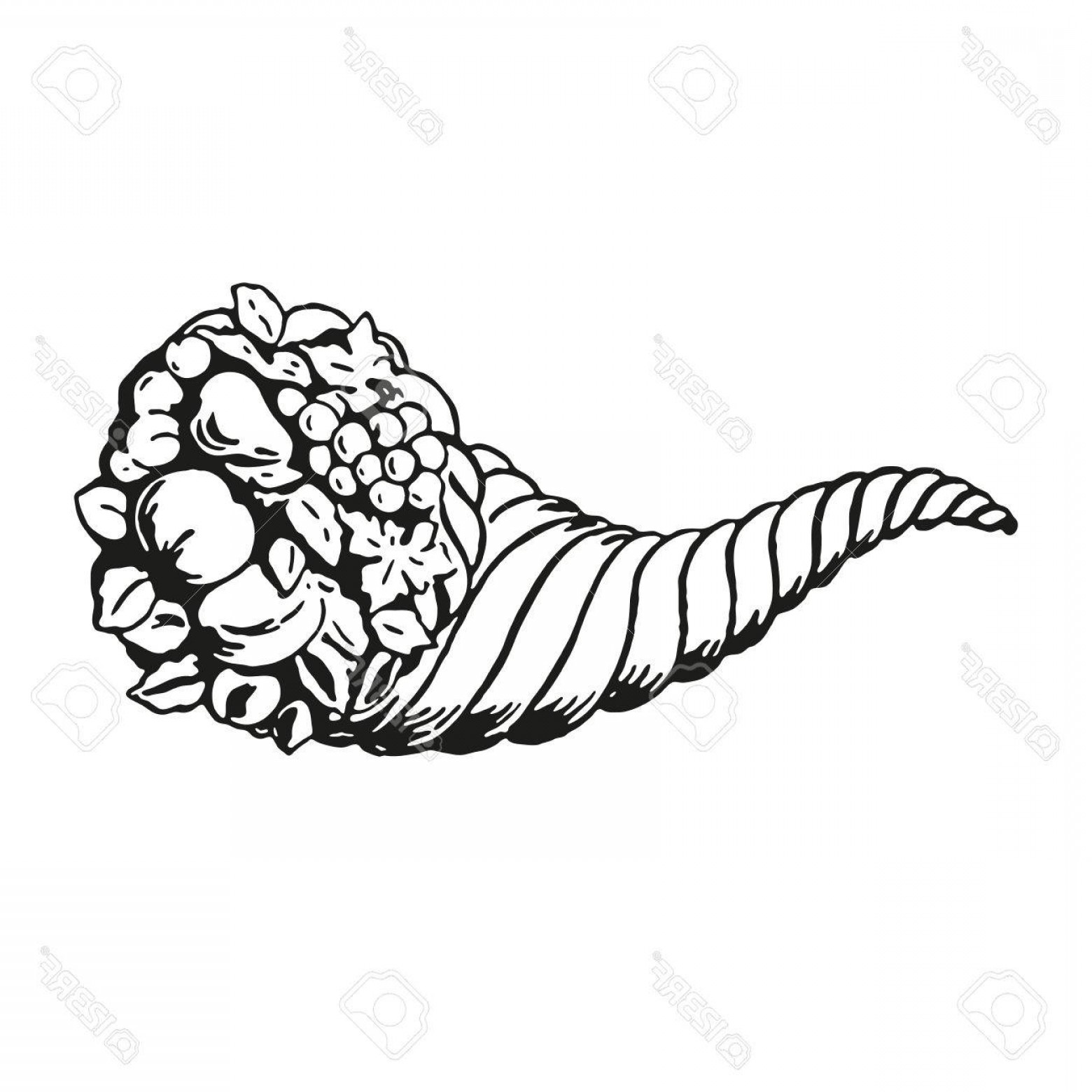 1560x1560 Photostock Vector Thanksgiving Autumn Cornucopia Festival Emblem