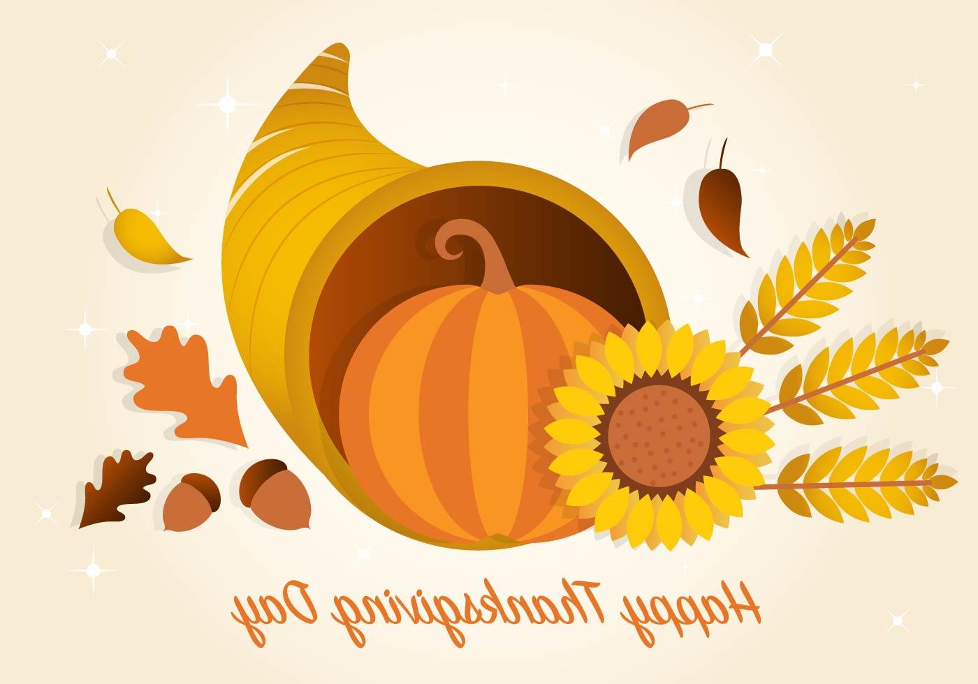 1400x980 Best Thanksgiving Cornucopia Vector Design Free Vector Art
