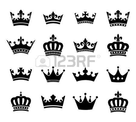 450x406 Stock Vector Craft Ideas Crown Tattoo Design, Crown Silhouette