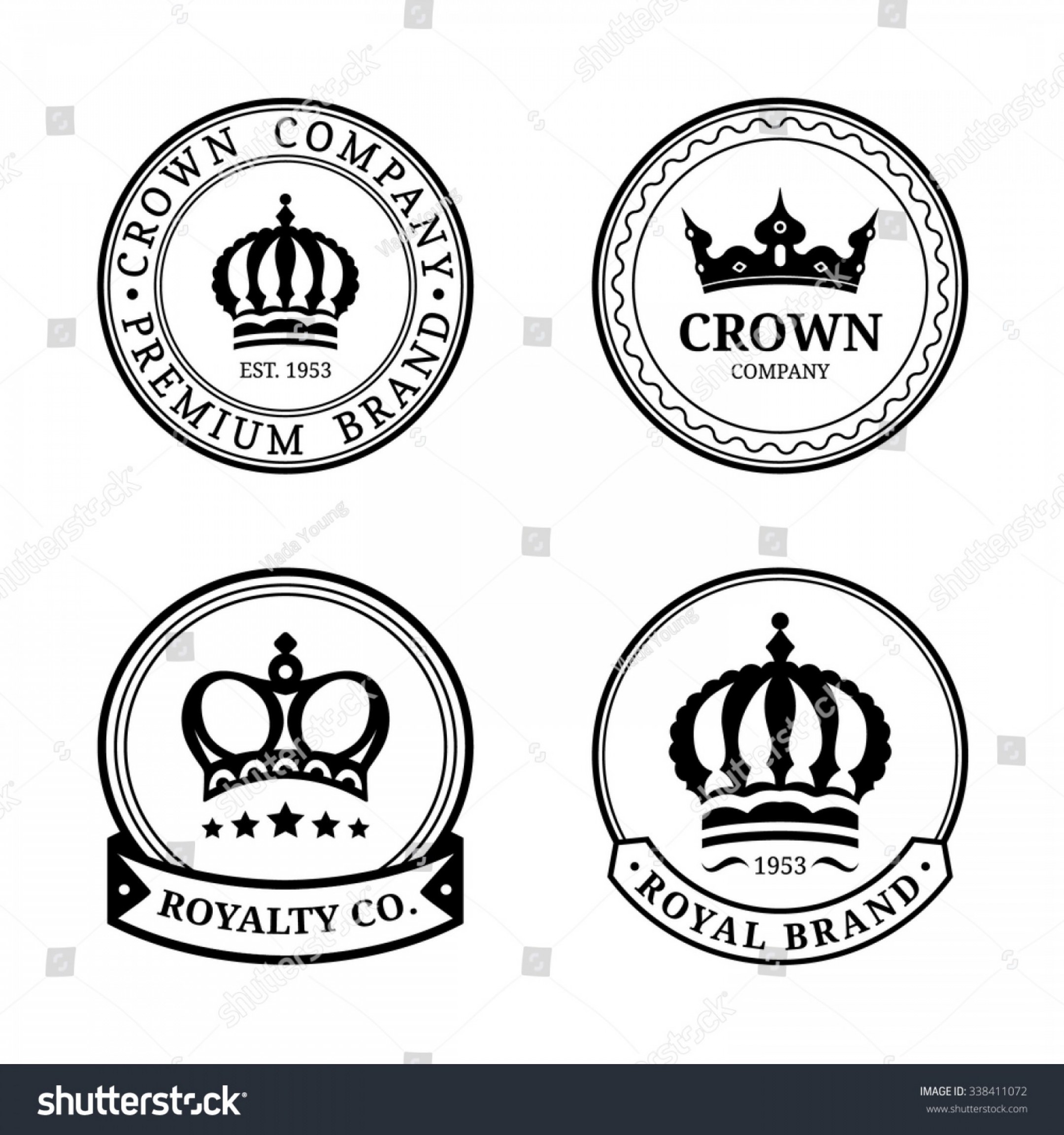 2160x2304 Vector Crown Logos Set Luxury Corona Soidergi
