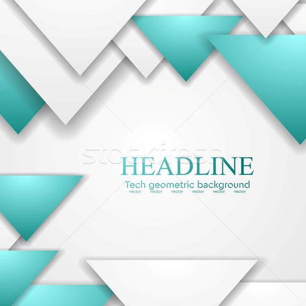 600x600 Abstract Turquoise Triangles Vector Corporate Background Vector