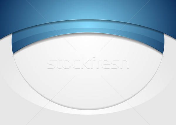 600x424 Blue Grey Abstract Wavy Corporate Background Vector Illustration