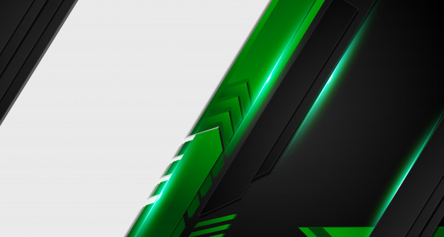 626x334 Green And Black Geometric Abstract Corporate Background Vector