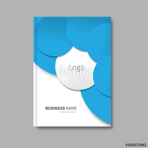 500x500 Modern Book With Blue Background Vector Abstract Corporate