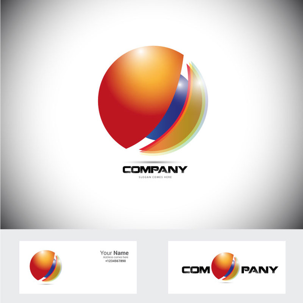 Corporate Logo Design With Shiny Circle Illustration Free 600x600 Corporate Logo Design With Shiny Circle Illustration Free