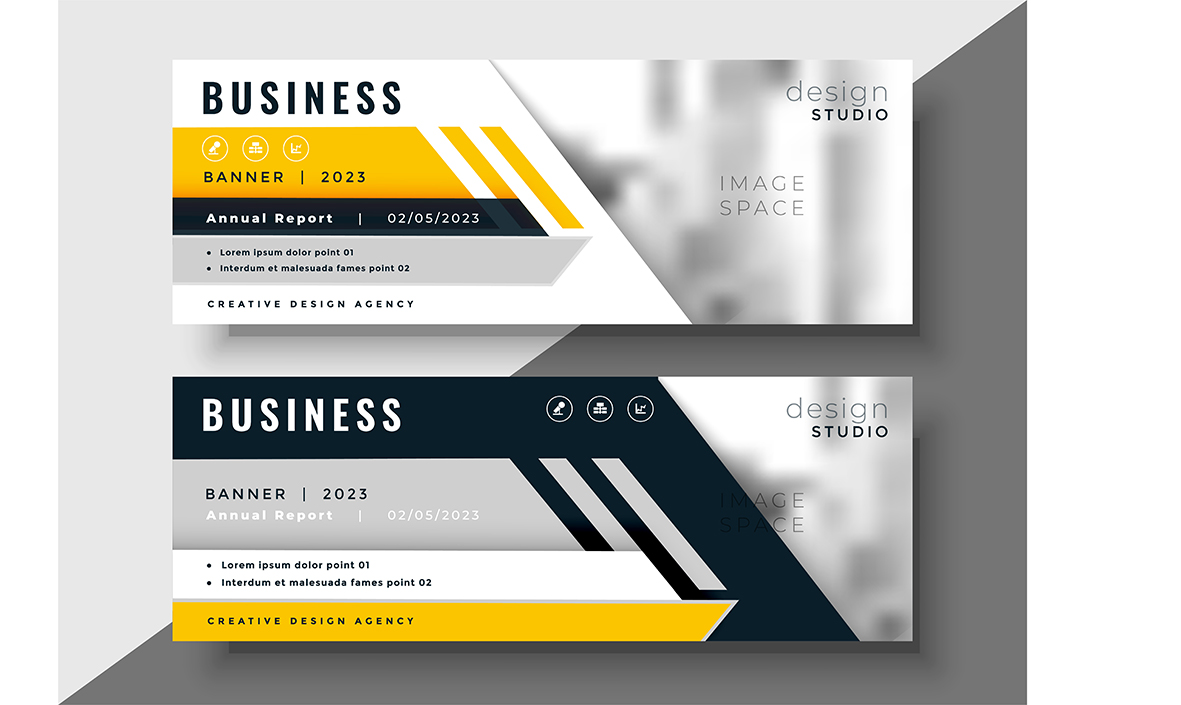 1181x705 Corporate Vector Banner Template