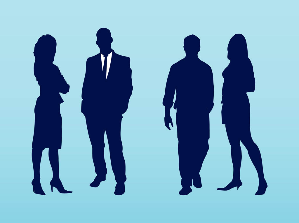 1024x765 Corporate Vector Silhouettes Vector Art Graphics